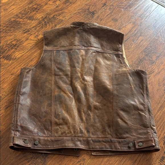 Coronado Leather vest. Genuine American Bison leather. Excellent size  50X XL - Picture 14 of 15